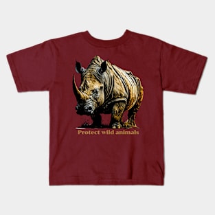 Beautiful Rhinoceros Kids T-Shirt